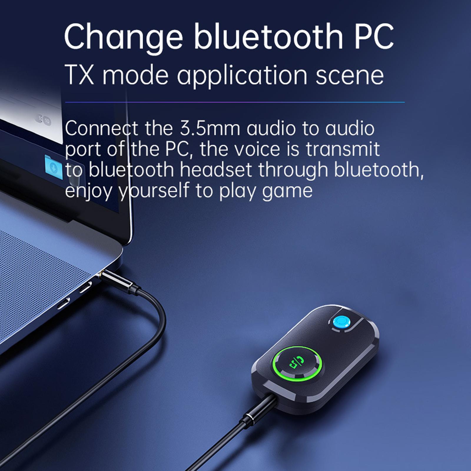 2-in-1 Car Bluetooth Audio Adapter Transmitter and Receiver Multifunction
