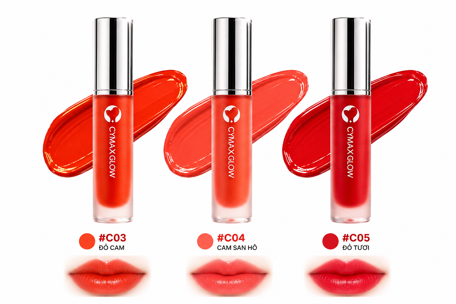 Son Kem CYMAX Glow Velvet Lip Tint - Lì Mịn Như Nhung, Căng Mướt Môi Chuẩn Hàn - Không Trôi