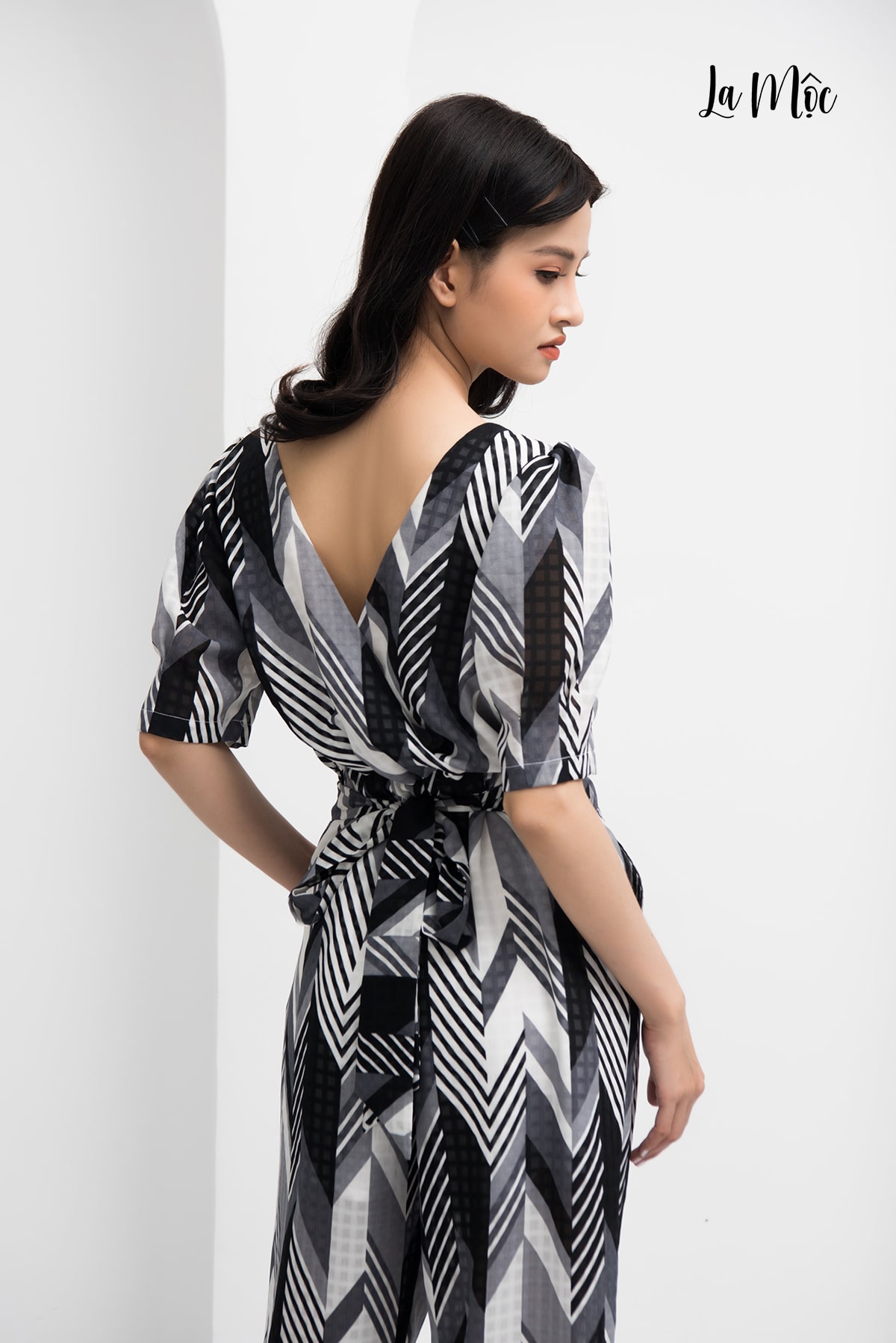 Jumpsuit Chiffon Ống Rộng Lưng Thun Maxivic, La Mộc - LM72110