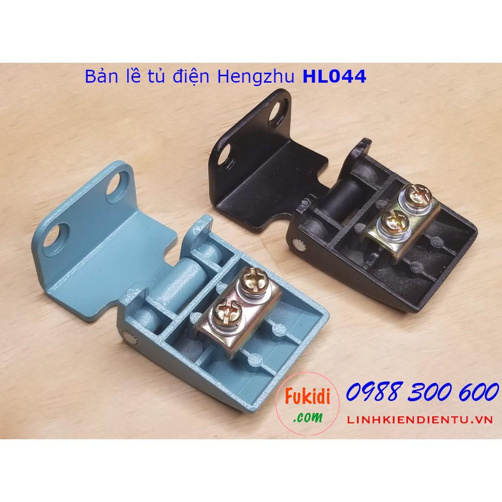 Bản lề tủ điện HL044 chất liệu hợp kim kẽm, size 46x40mm màu xanh và đen - HL044G | HL044B