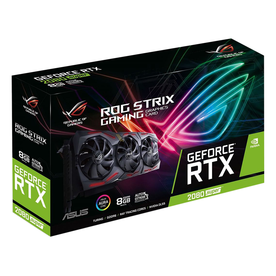 Card Màn Hình VGA ASUS ROG-STRIX-RTX2080S-8G-GAMING GDDR6 8GB 256-bit - Hàng Chính Hãng