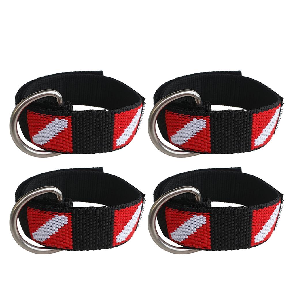 4 Lặn Biển Cổ Tay Tay Dây Treo Dây Webbing Với D Ring