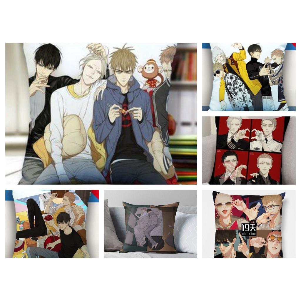 Gối in hình anime chibi 19 DAYS dễ thương tiện lợi chất đẹp