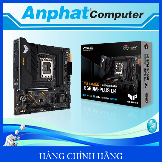 Bo mạch chủ Main ASUS TUF GAMING B660M-PLUS D4 Socket LGA 1700 - Hàng Chính Hãng