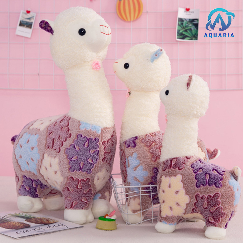 Thú Bông Gấu Bông Lạc Đà A Đán Bá Đạo Alpaca Khoác Áo Bông Tuyết 40cm Quà Tặng Giáng Sinh Cưng Xỉu Siêu Hot