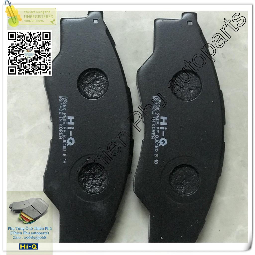 Má phanh chính hãng Hi-Q cho Innova trước ( đến 2015) + Hi_lux (07- ) - Bố thắng trước. OEM Brake Pad : 044650K010 04465