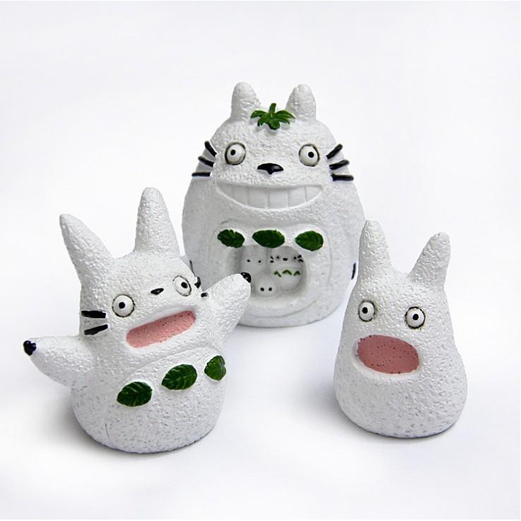 KHO-HN * Mô hình Totoro và các bạn nghịch tuyết thích hợp trang trí tiểu cảnh, bể thủy sinh, terrarium, DIY