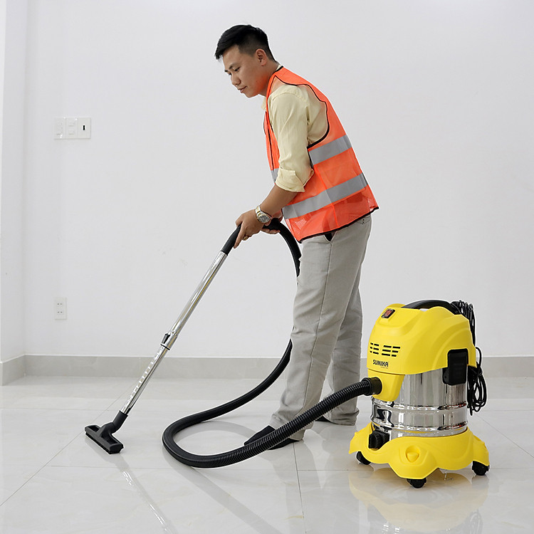 Máy hút bụi công nghiệp Sumika K20 - dung tích 20 lít - công suất 1600W - hút bụi khô - ướt - hàng chính hãng