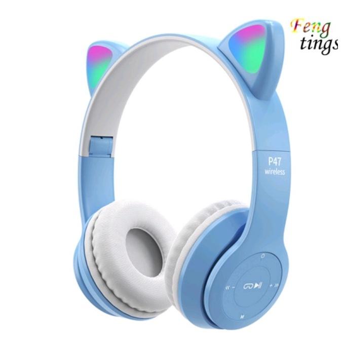 Tai Nghe Bluetooth 5.0 Không Dây Hình Tai Mèo P47