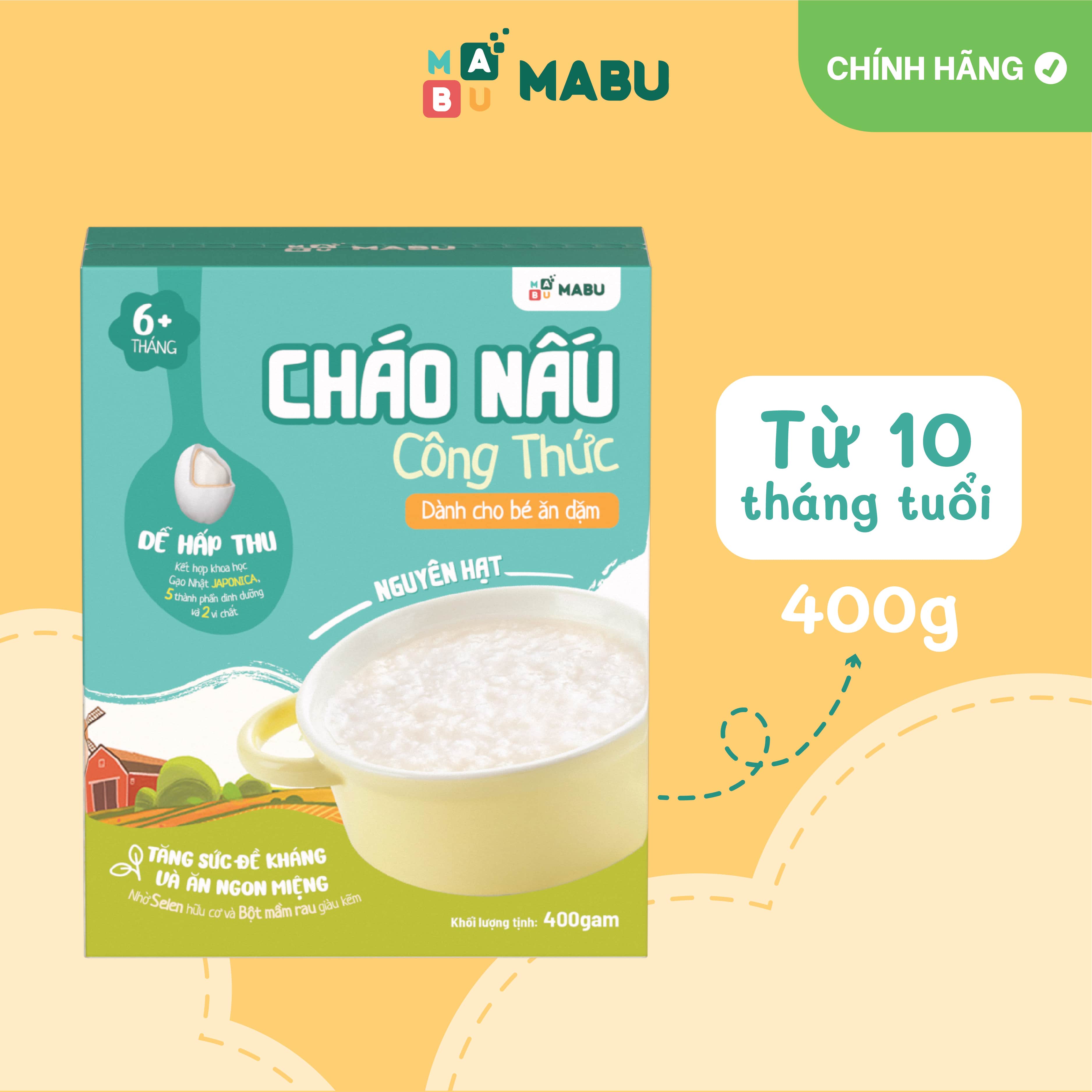 Cháo Ăn Dặm Mabu Nguyên Hạt