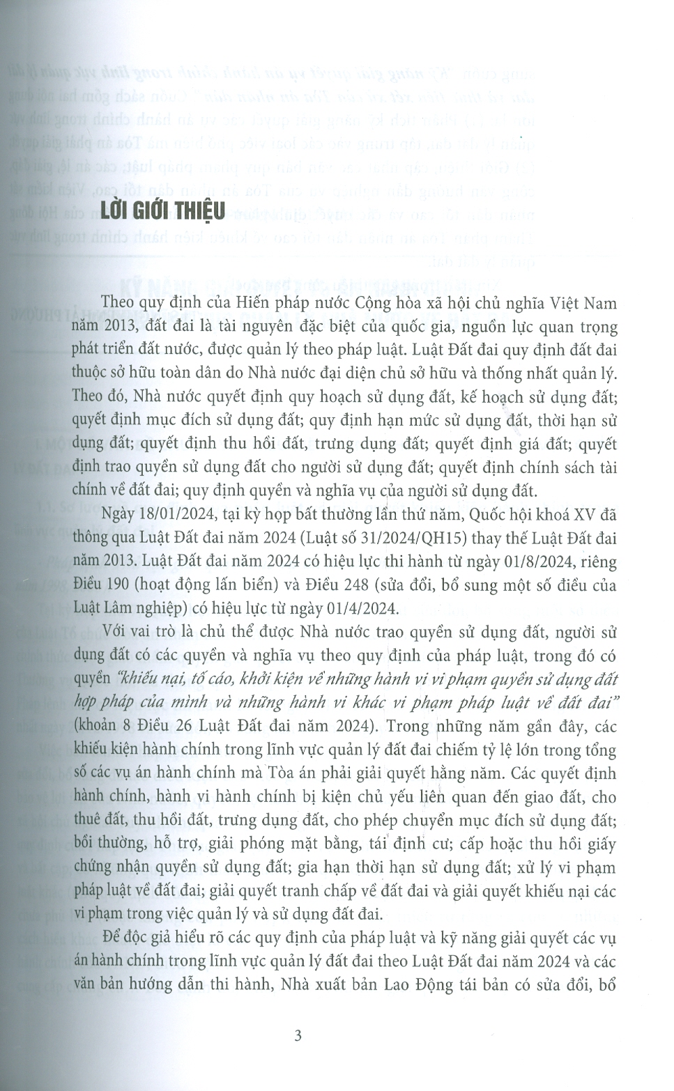 Kỹ Năng Giải Quyết Vụ Án Hành Chính Trong Lĩnh Vực Quản Lý Đất Đai Và Thực Tiễn Xét Xử Của Toà Án Nhân Dân - Tái Bản Lần Thứ Nhất, Có Sửa Đổi, Bổ Sung Theo Luật Đất Đai Năm 2024 