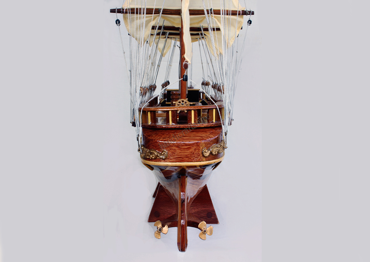 Thuyền trang trí nhà cửa France II thân 60cm C