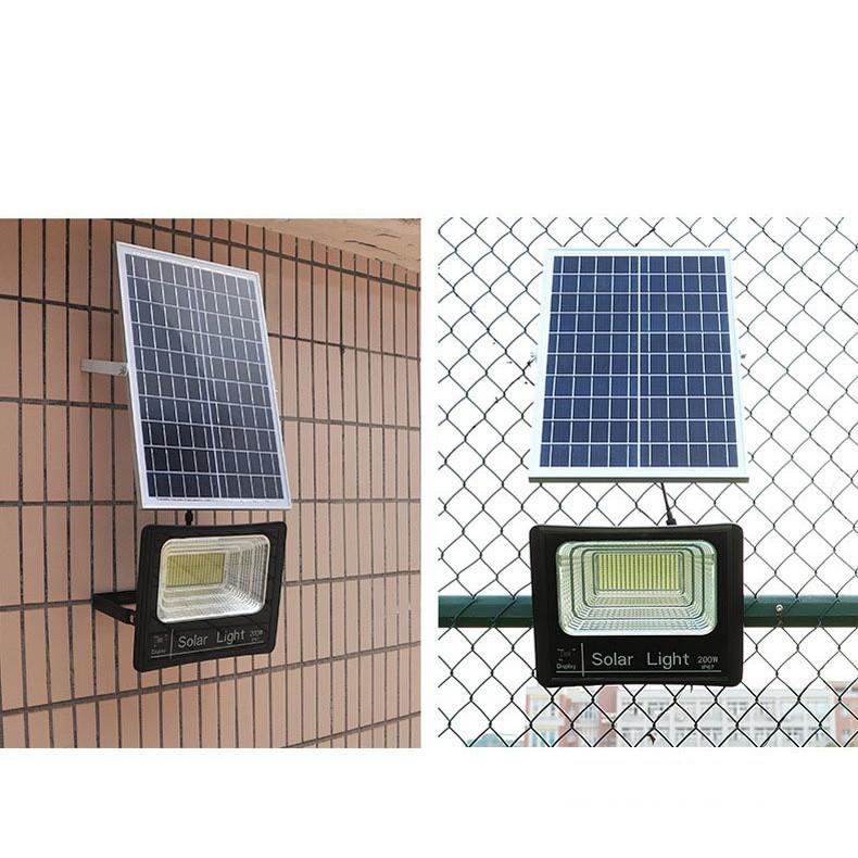 Đèn led năng lượng mặt trời Solar Light- đèn pha năng lượng mặt trời ngoài trời -  kèm điều khiển từ xa 60w/100w D11