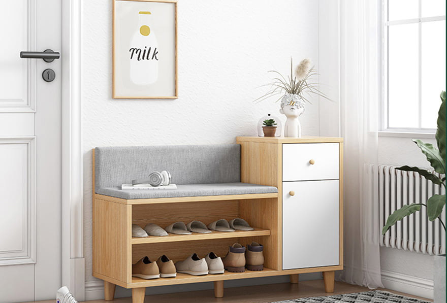Kệ giày dép gỗ MDF thiết kế tiện dụng