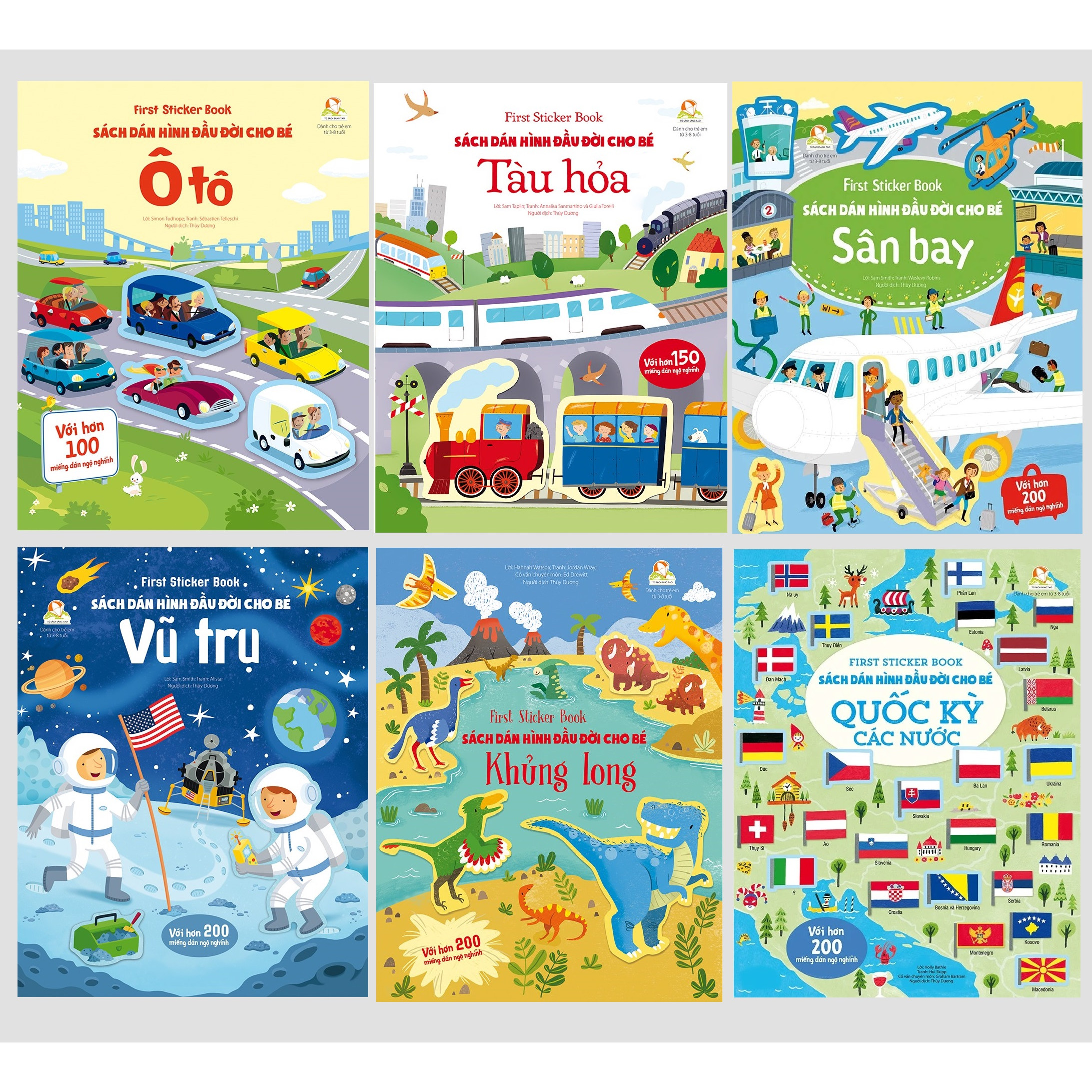 Sách – Combo Dán Hình Đầu Đời Cho Bé - First sticker book ( trọn bộ 6 cuốn)