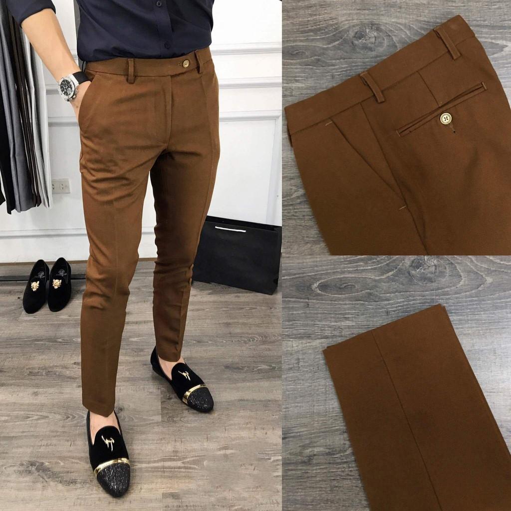 Quần Âu nam Màu Nâu Vàng QA007