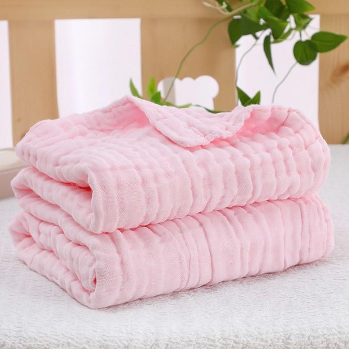 Khăn Tắm Xô Nhăn 6 Lớp Cao Cấp 100% Cotton Cho Bé