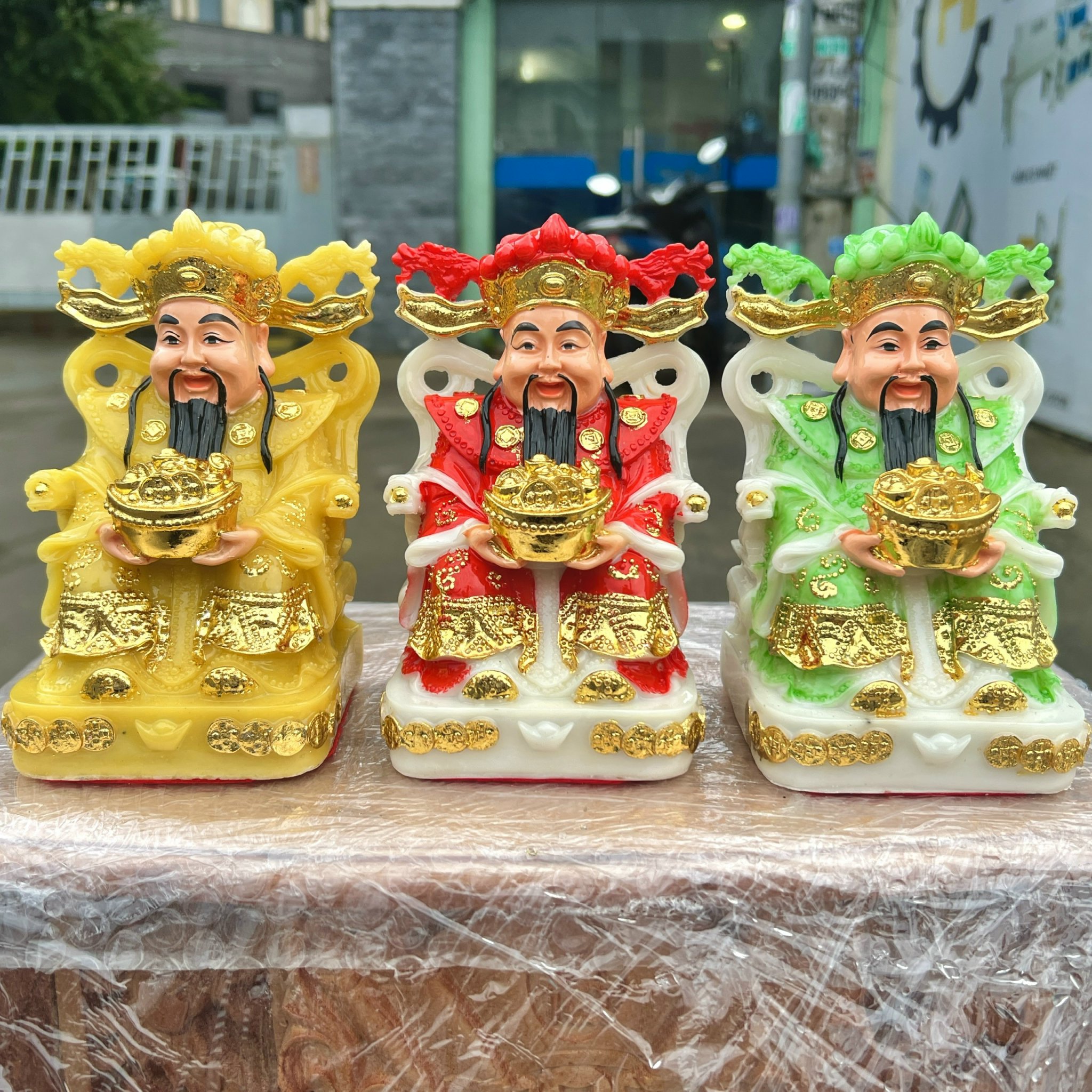 Tượng Ông Thần Tiên đá Việt Nam cao 15cm – 3 màu