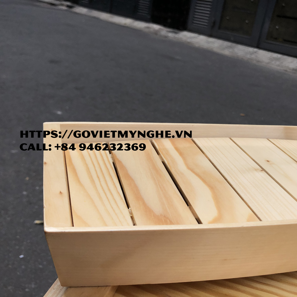 Khay thuyền gỗ đựng sushi - khay gỗ thuyền đựng sashimi thuyền gỗ sushi - Gỗ thông