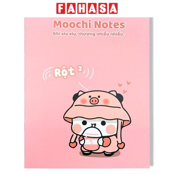 Tập Học Sinh Moochi Trơn - 4 Ô Ly Vuông - 48 Trang 120gsm - The Sun - Heo Hồng