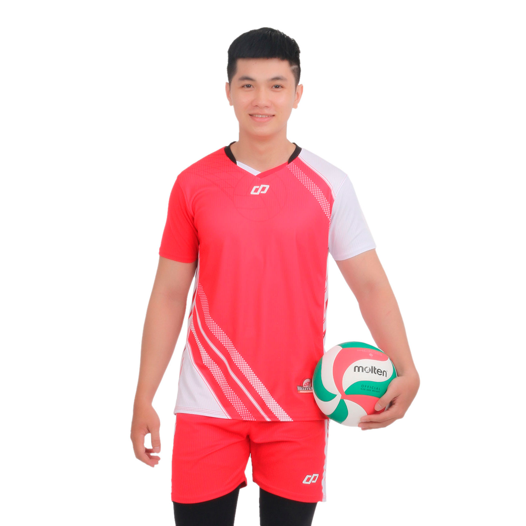 Bộ Quần Áo Thể Thao Bóng Chuyền Màu Đỏ Nam GALVIN – CP SPORT BC03