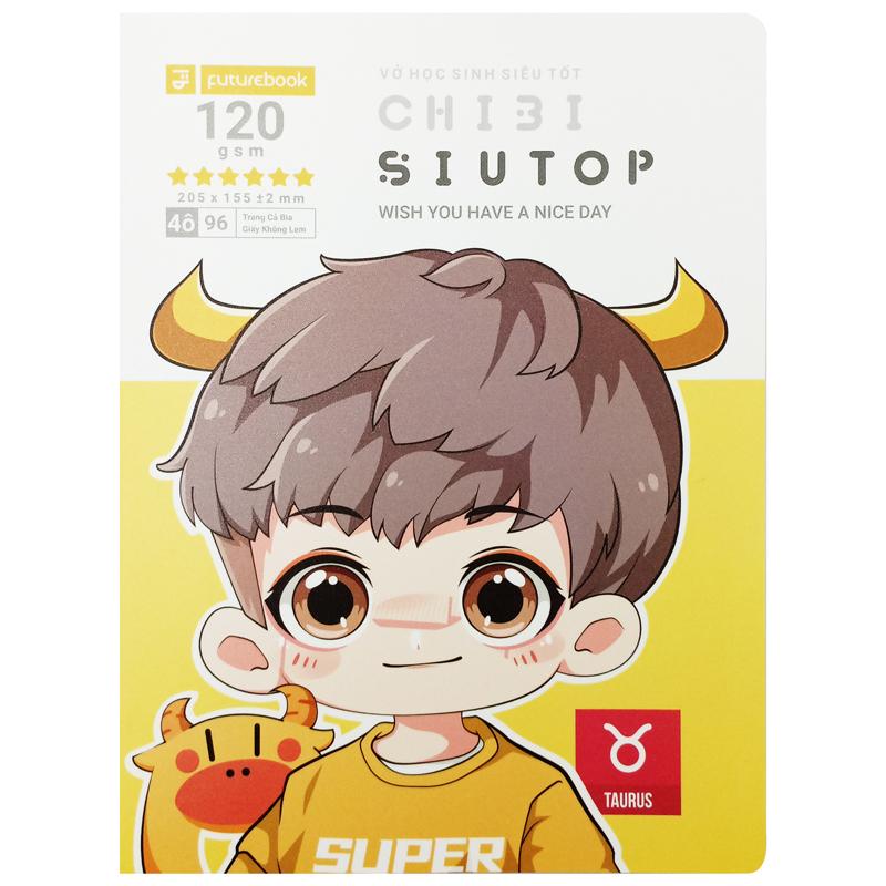 Tập Học Sinh Chibi Siutop A5 - 4 Ô Ly - 96 Trang 120gsm - futurebook DK981 (Mẫu Màu Giao Ngẫu Nhiên)