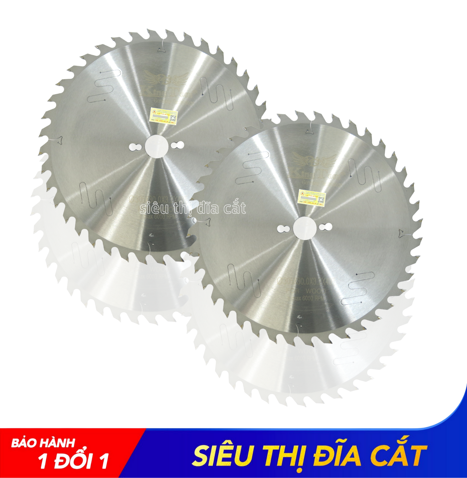 Lưỡi Cắt Gỗ Cao Cấp KingTom 305 - 40 Răng - Chuyên  Gỗ Cứng, Gỗ Có Đinh - Siêu Bén