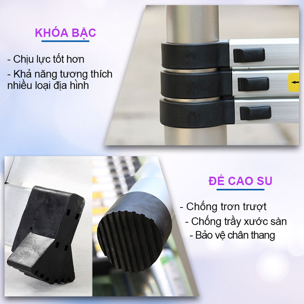 Thang nhôm rút chữ A, Hàng chính hãng NIKITA - An toàn, tiện dụng, đa năng 2022