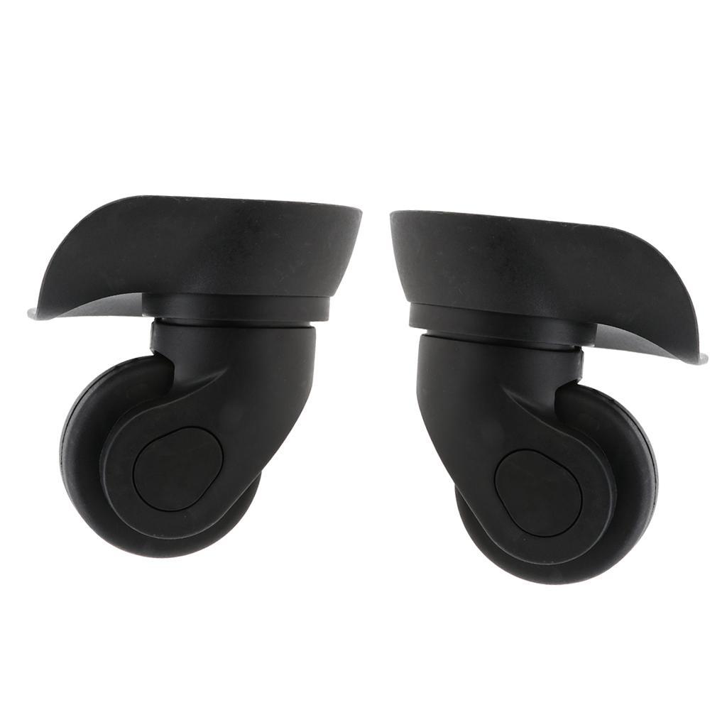 Universal Swivel Suitcase Luggage Mute Casters for Travel Cases Black
