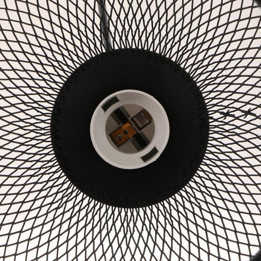 Black Metal Retro Iron Ceiling Pendant Light Chandeliers Fitting Lampshade Loft