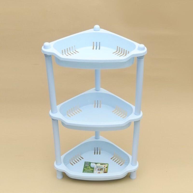 Kệ nhựa góc nhà tắm, kệ tam giác 2 tầng và 3 tầng