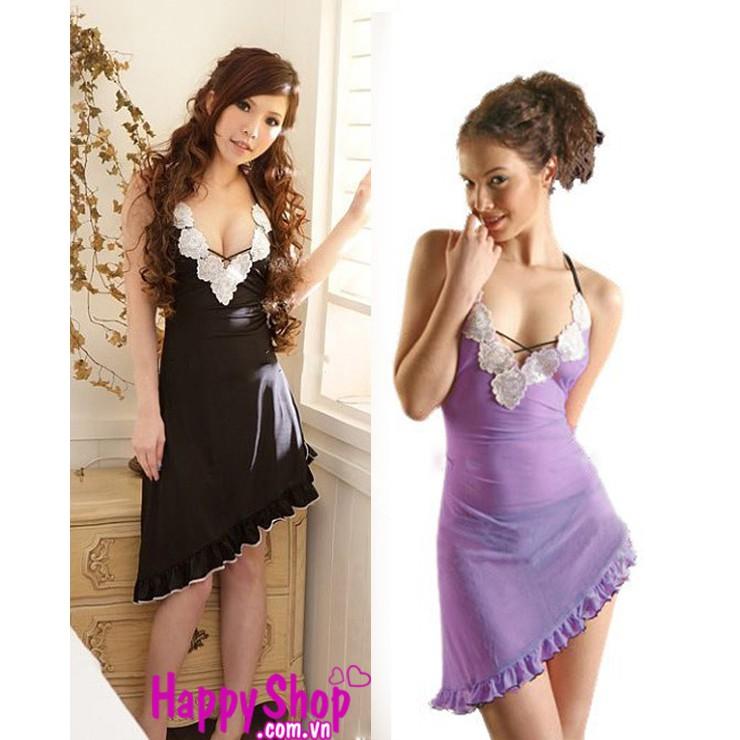 Váy ngủ ôm cô nàng vũ nữ gợi cảm, đầm ngủ ren xuyên thấu ôm body sexy TK1565