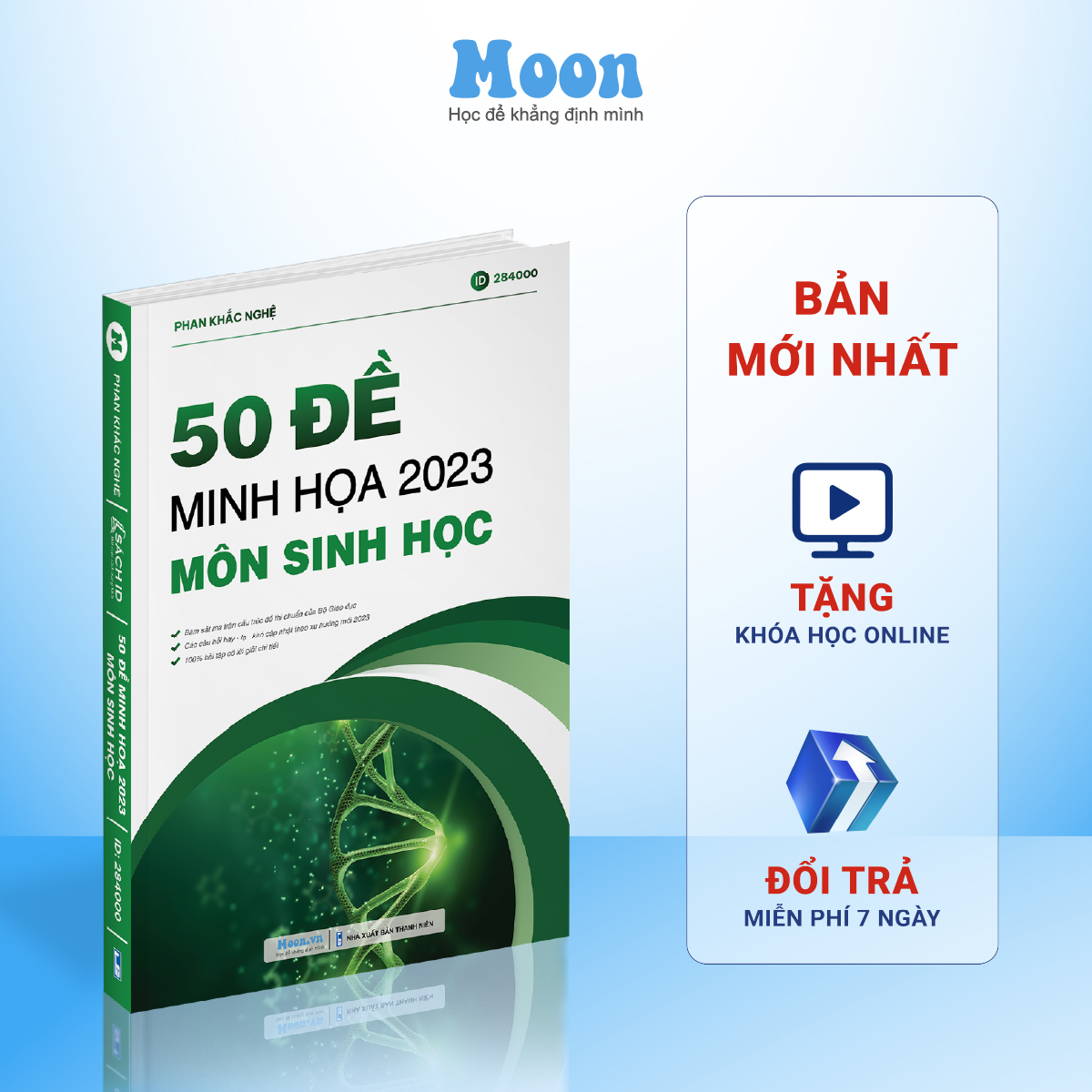 Bộ 50 Đề Minh Hoạ Môn Sinh Học , Sách ID luyện đề thi trắc nghiệm môn Sinh thầy Phan Khắc Nghệ Ôn Thi THPT Quốc Gia