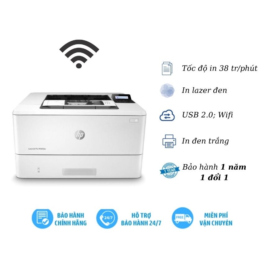 Máy in HP LaserJet Pro  M404dw (W1A56A) - Hàng chính hãng