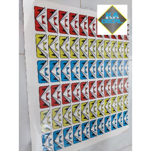 Tem logo mắt khủng long phản quang