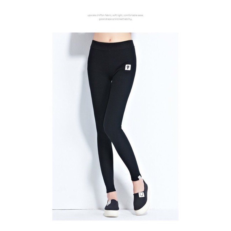 Quần legging nỉ mèo lớp lót lông ấm áp