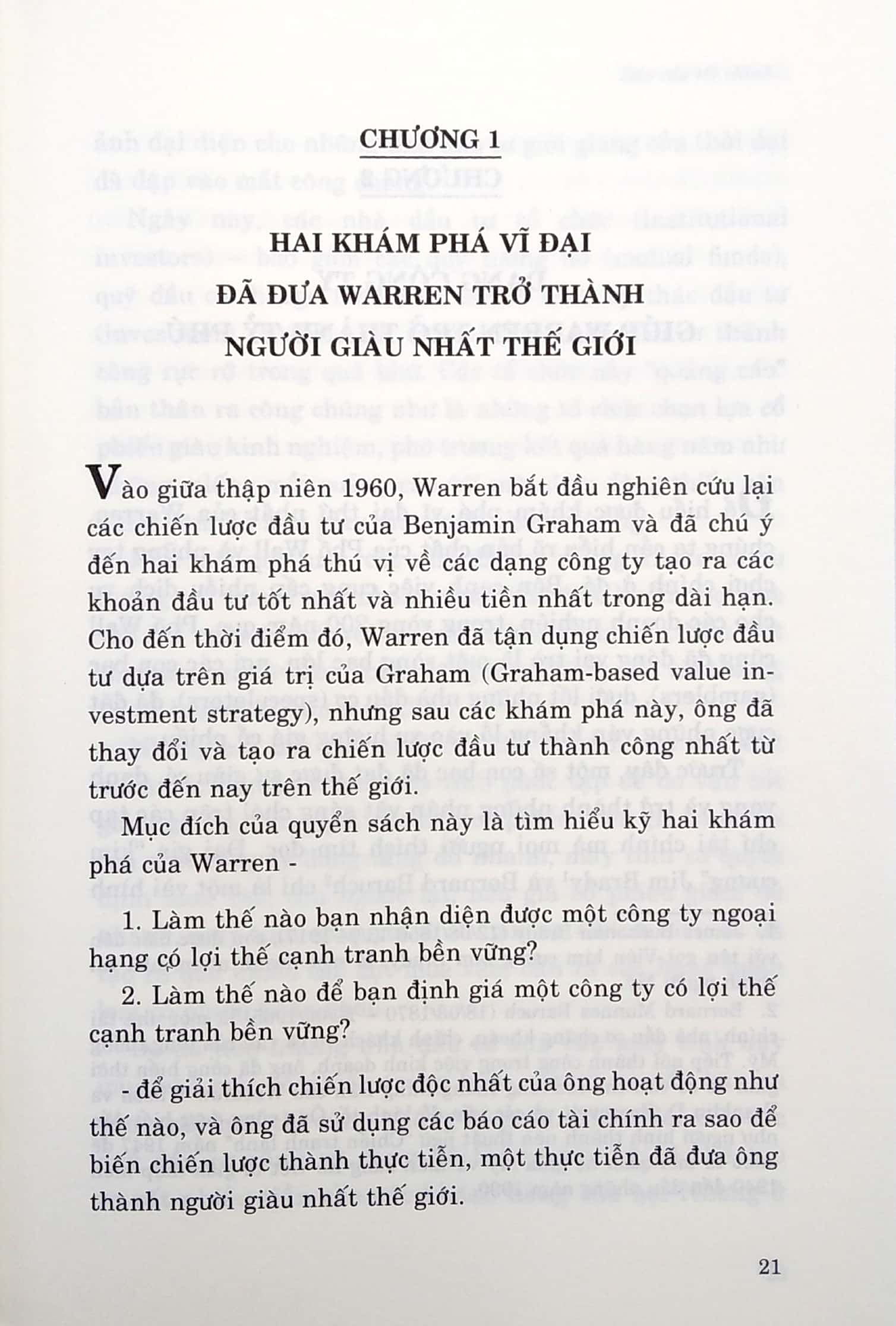 BÁO CÁO TÀI CHÍNH DƯỚI GÓC NHÌN CỦA WARREN BUFFETT