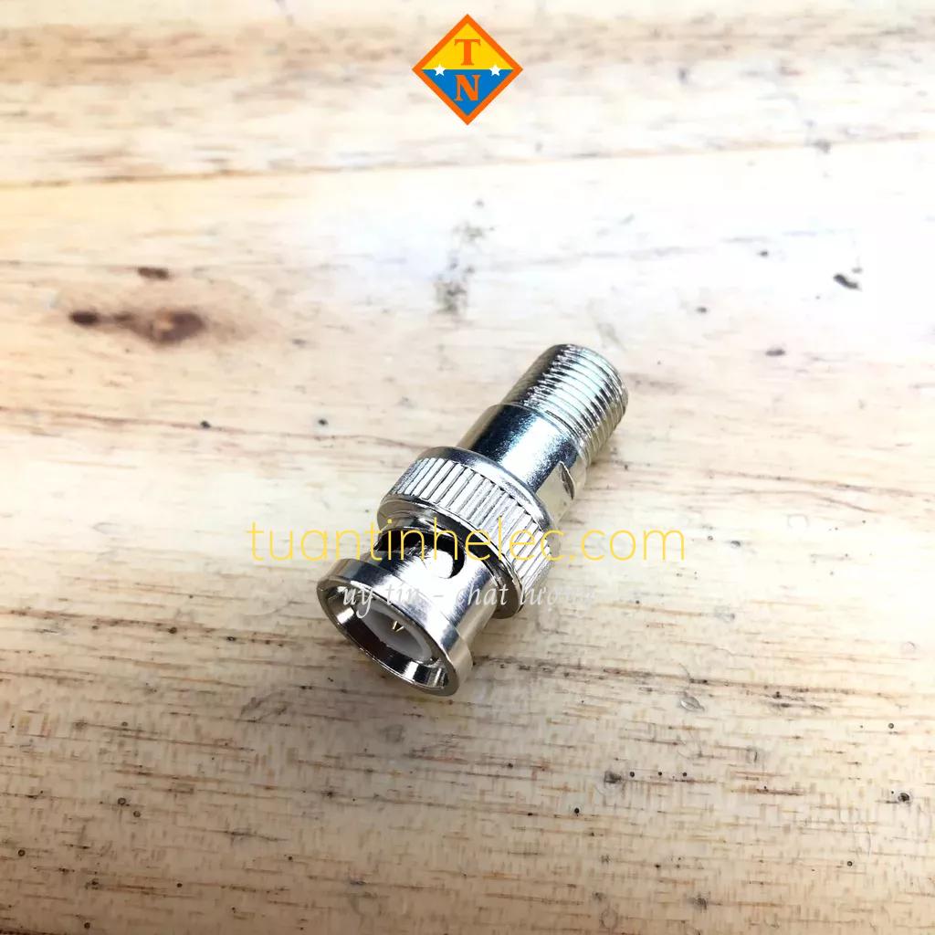 Jack BNC F5/BNC lò xo loại tốt, giắc tín hiệu cho camera, đầu ghi hình
