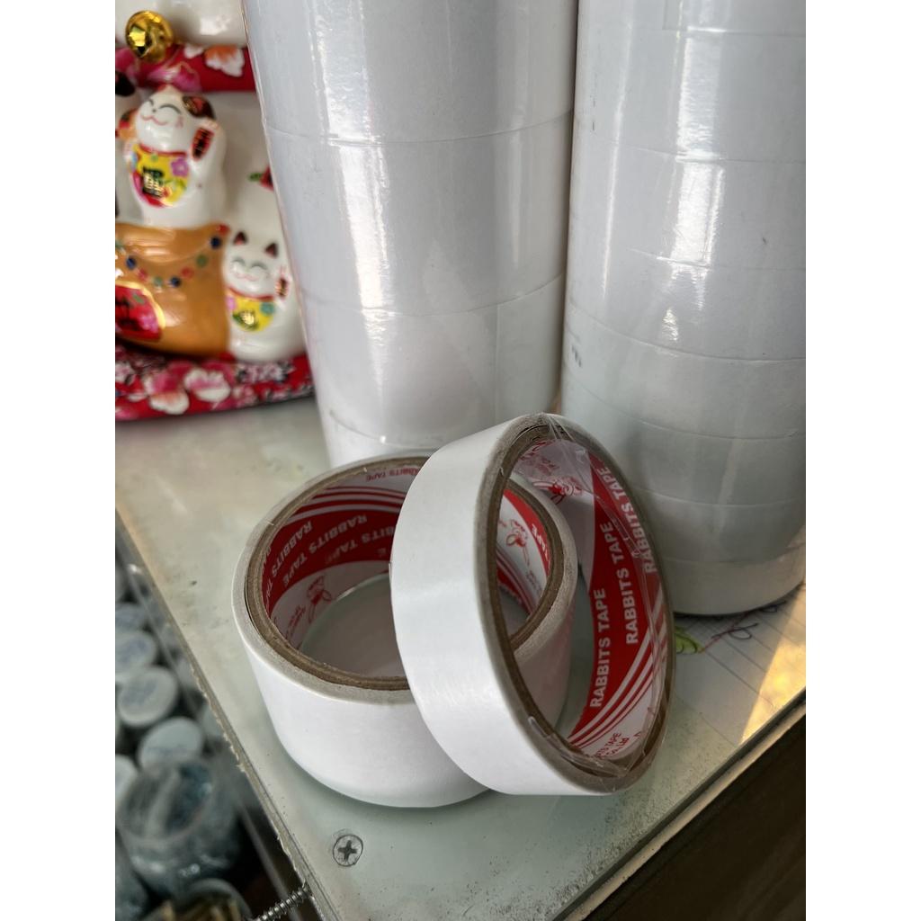 Băng Keo 2 Mặt Mỏng, Loại 2.4cm và 4.8cm