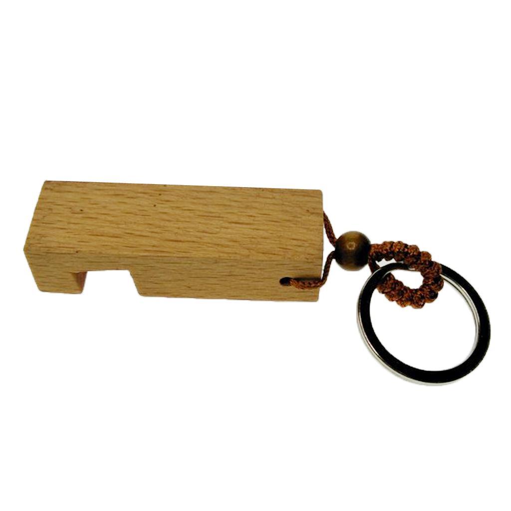 2X Solid Wood Moible Phone Holder Desk Stand Ring for Phone Tablet 5.7 x 1.9cm