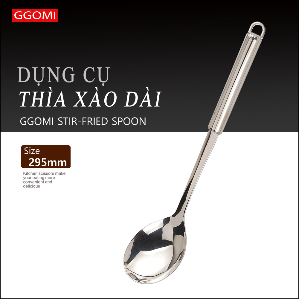 [HÀNG CHÍNH HÃNG]Bộ 7 dụng cụ chuyên dùng nhà bếp bằng inox304 bề mặt sáng bóng, thép không gỉ của GGOMi Hàn Quốc MK512