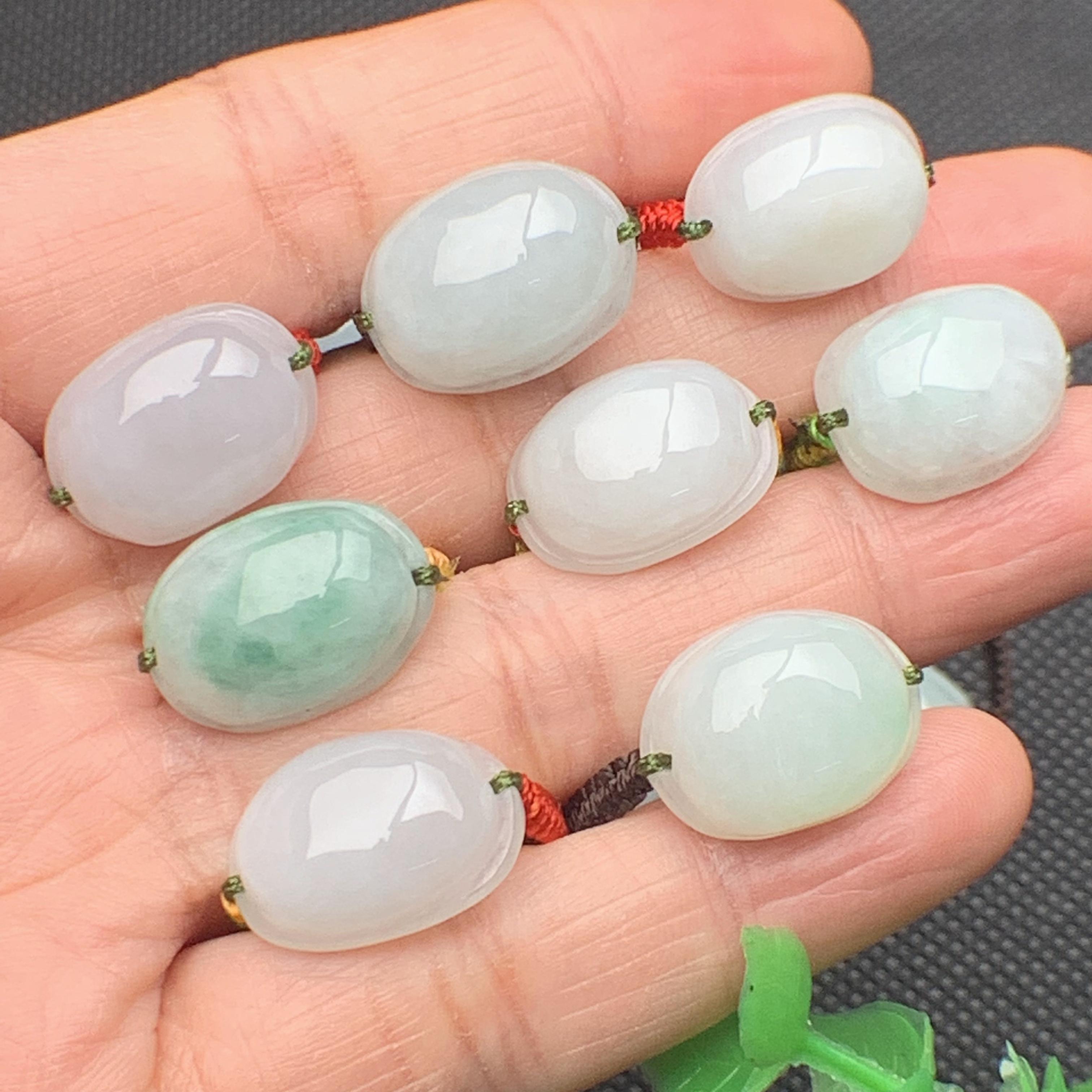 Nhẫn trứng ngọc phỉ thúy tự nhiên Jadeite A