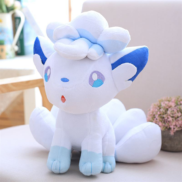 Gấu Bông Pokemon Cáo Vulpix Trắng Dễ Thương (20cm---&gt;26cm) Hàng Pokemon Nguyên Tem Nguyên Tag (Tặng Kèm 1 Ví Da 12 Ngăn Đựng Thẻ Atm, Cccd)