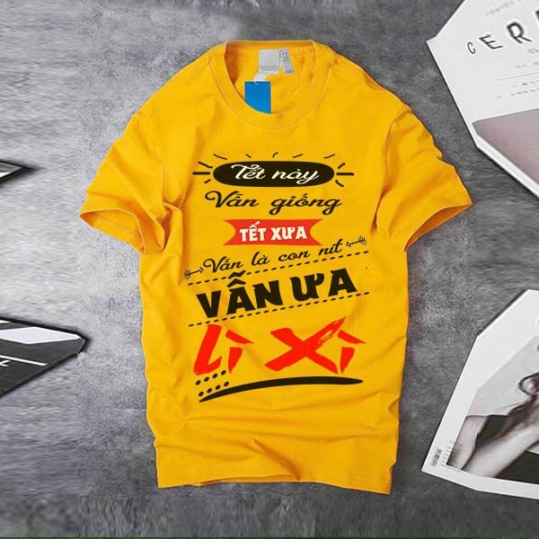 Áo thun họa tiết Lì xì Tết