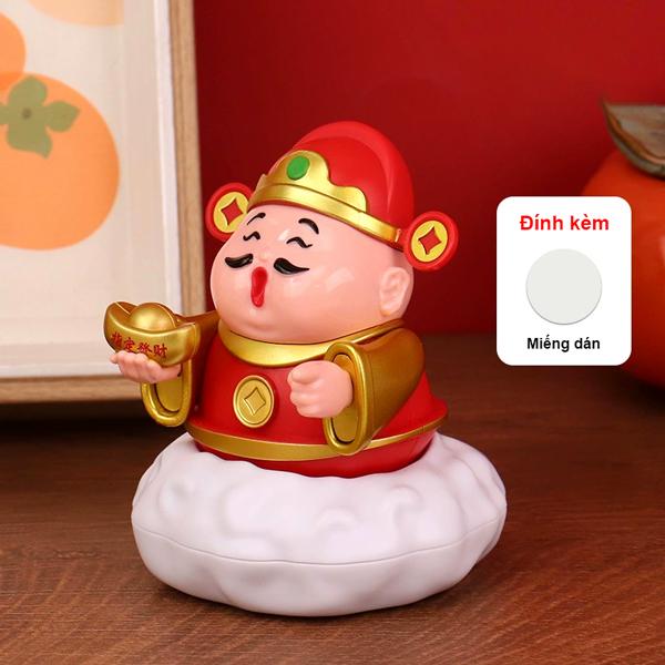 Mô Hình Thần Tài Lắc Đầu - Trang Trí Tết - E1002 - Màu Đỏ