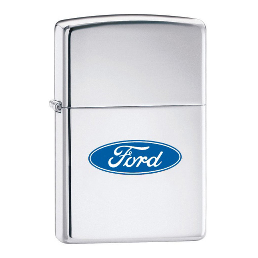 Bật Lửa Zippo 250f.957 Ford Oval High Polish Chrome