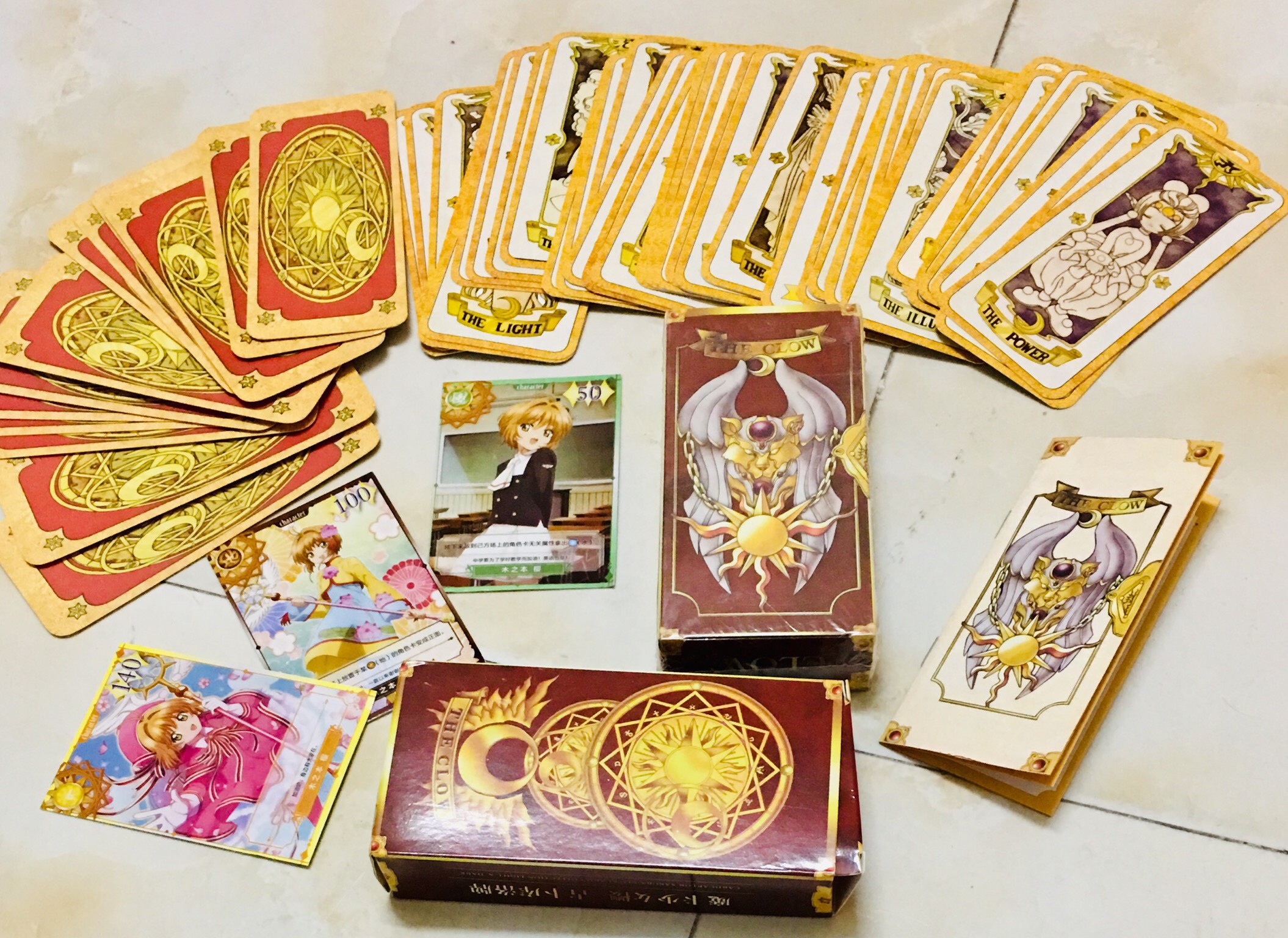 Bộ bài màu nâu clow . Tarot Clow card 56 lá