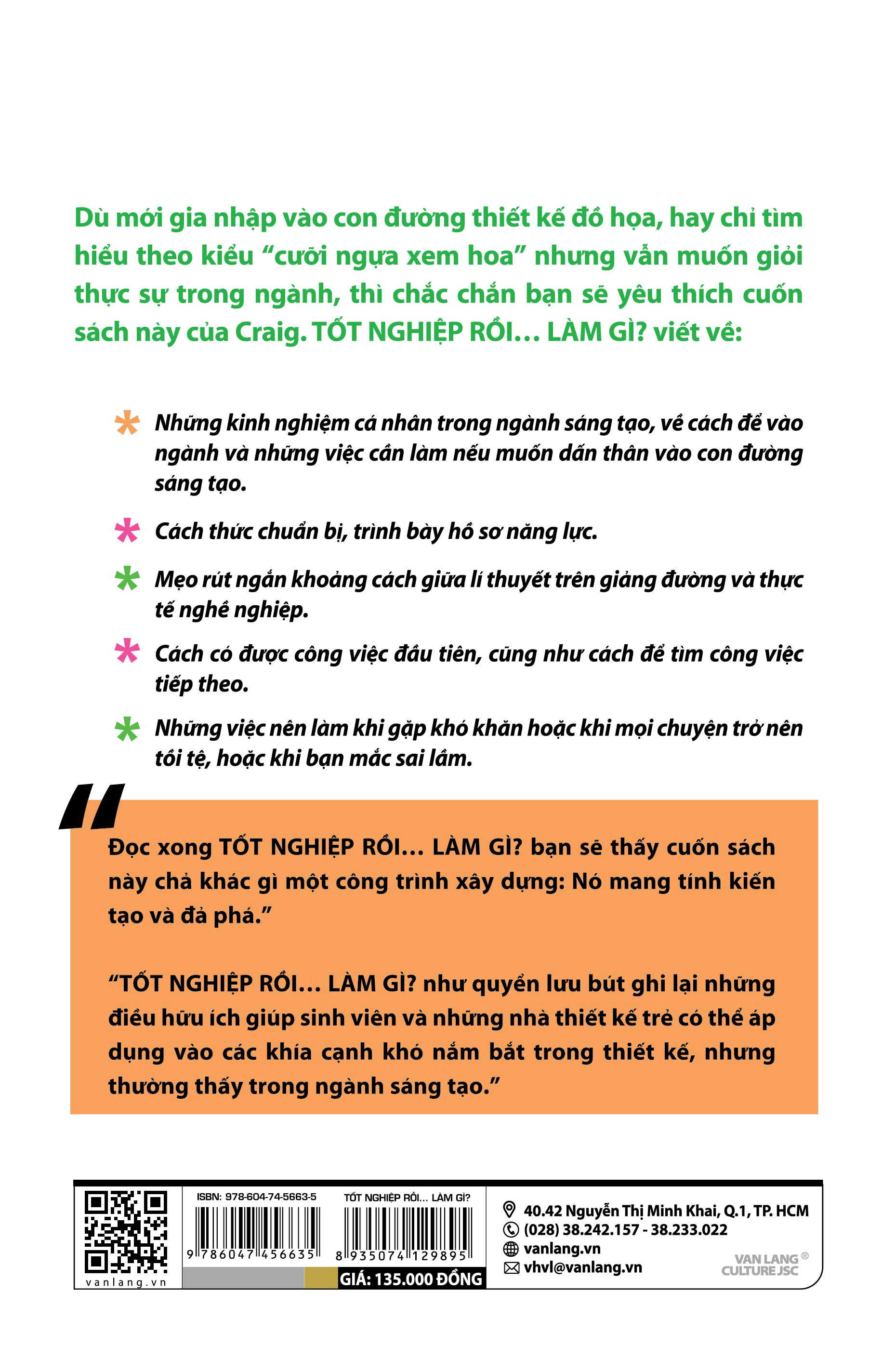 Tốt Nghiệp Rồi ... Làm Gì ? - Vanlangbooks