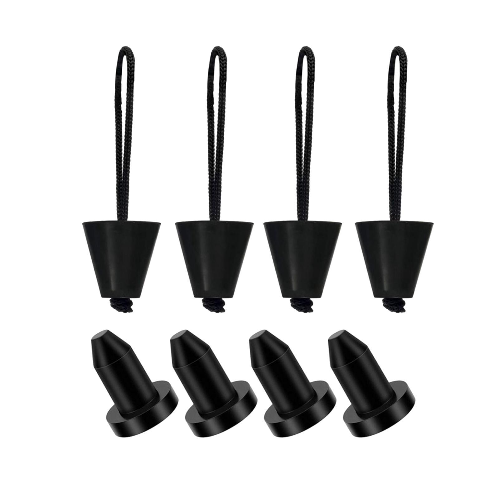 8x Kayak Scupper Plug Kayak Drain Plug Accessories Supplies Silicone Drain Holes Stopper Bung for Raft Fishing Boat Canoe