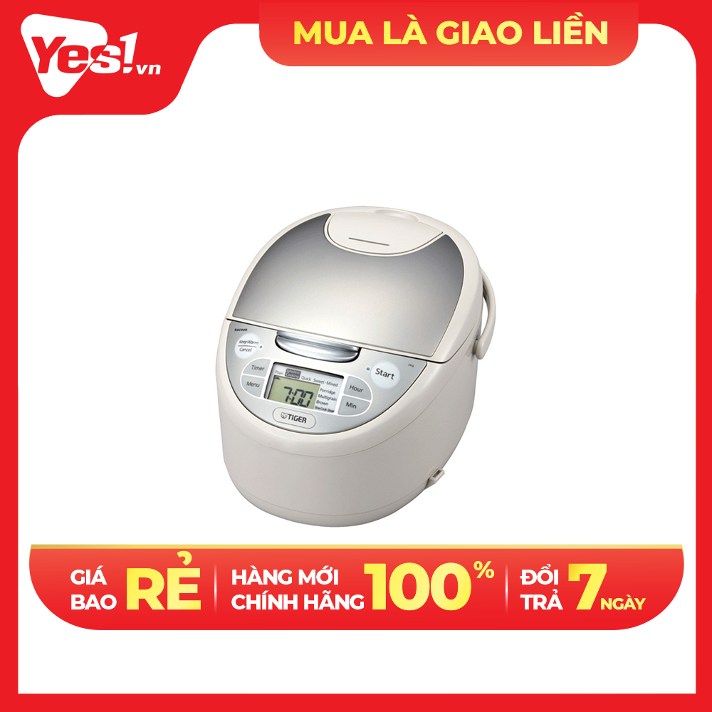 Nồi Cơm Điện Tử Tiger JAX-S18W - 1.8L - Hàng Chính Hãng